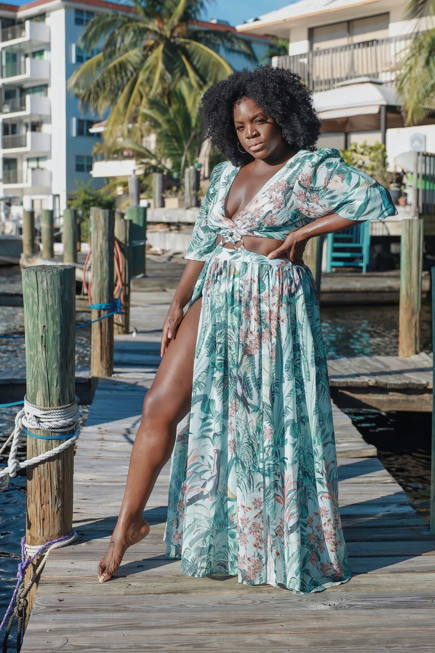 Botanica Maxi Dress (Plus-Size Only)