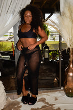 Load image into Gallery viewer, knotty girl crochet dress flowing ankle length silhouette