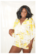 Load image into Gallery viewer, Hibiscus &amp; Palm Romper
