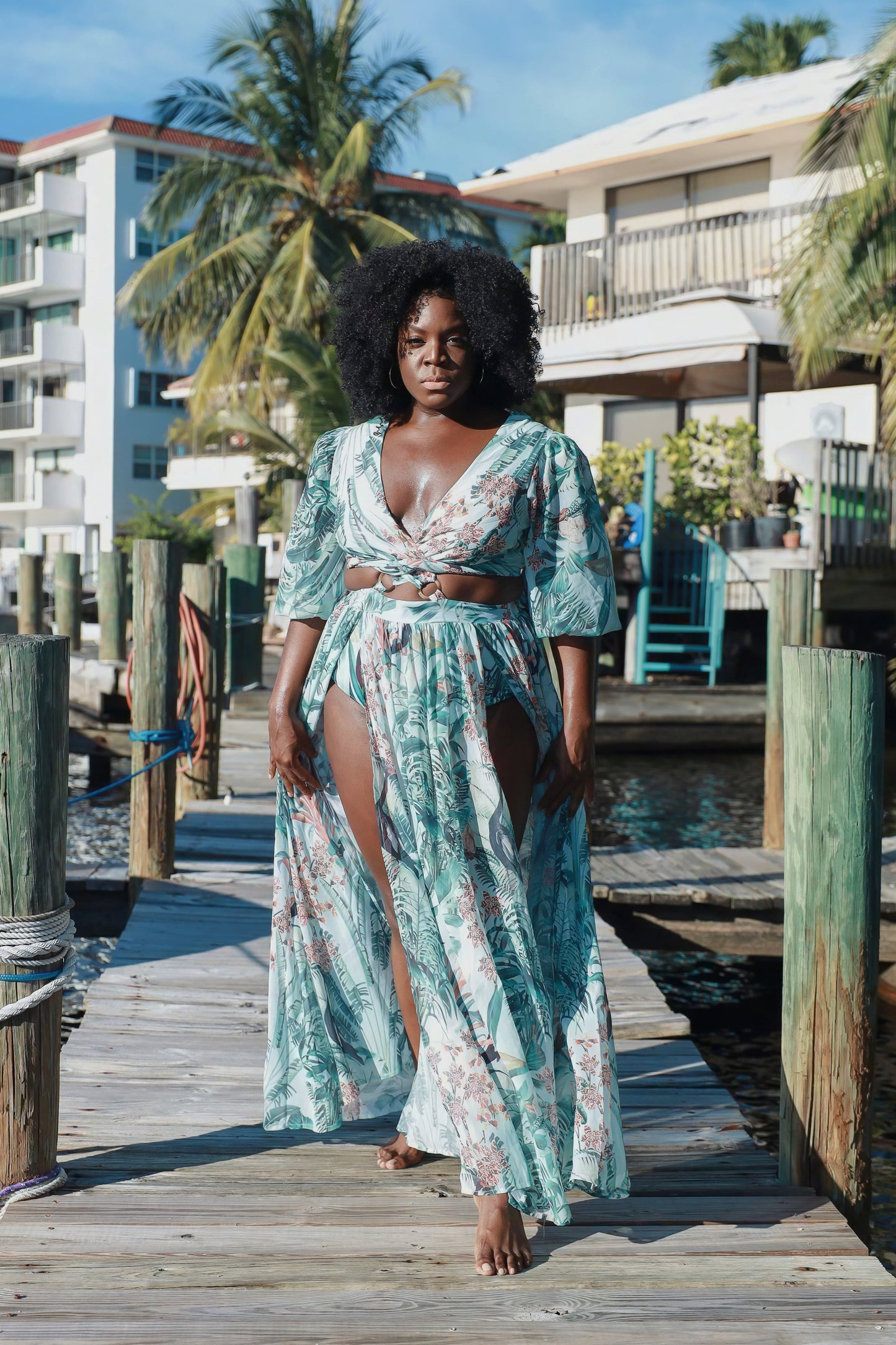 Botanica Maxi Dress (Plus-Size Only)