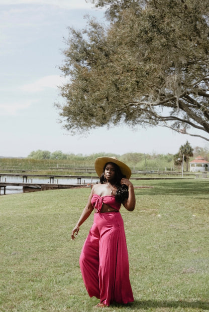 Dear Summer Two Piece Wide Leg Pant Set